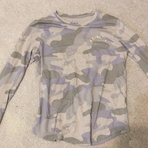 Long sleep camouflage T-shirt